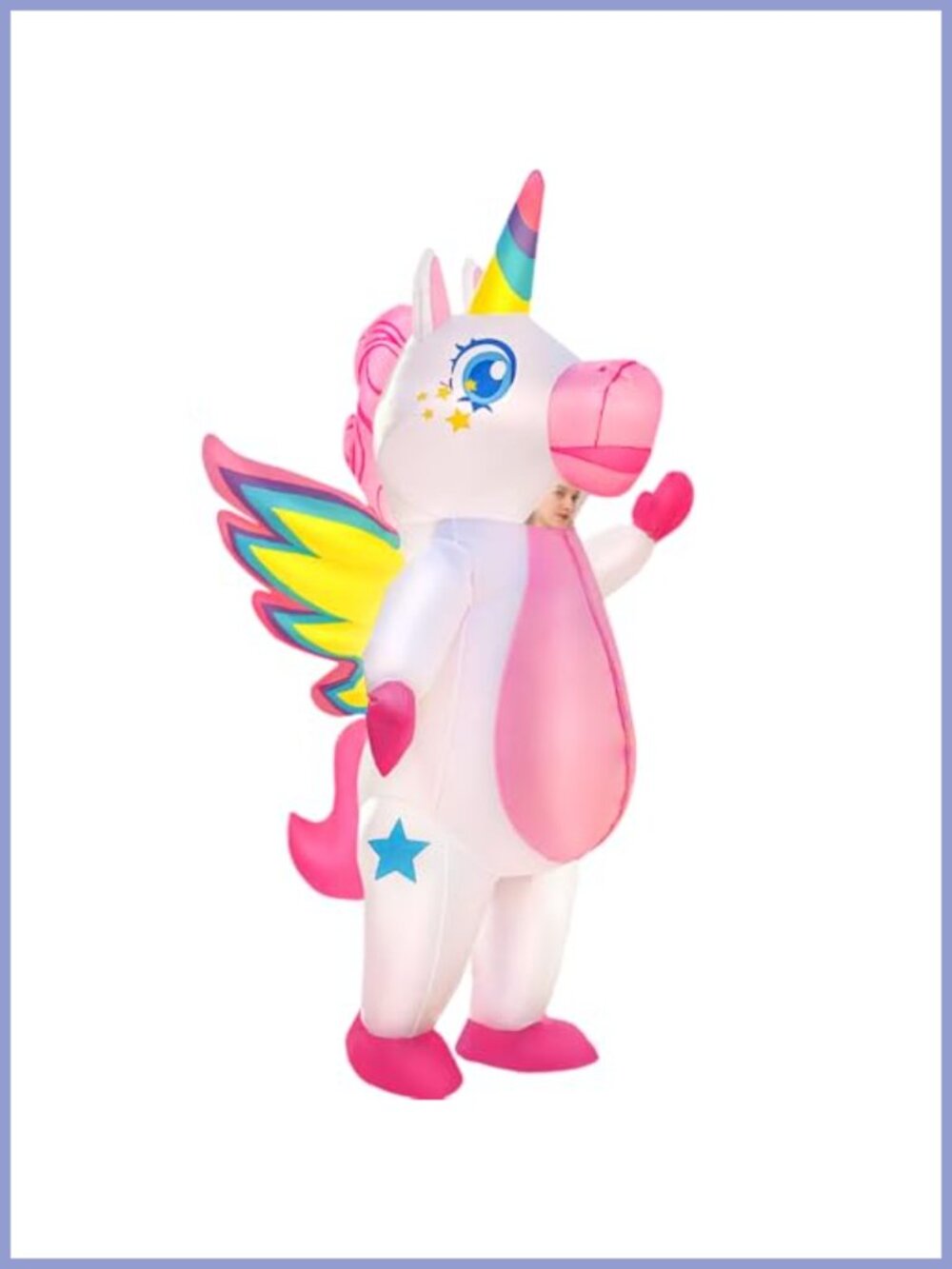 KOOY Inflatable Unicorn Costume Adult Blow Up Halloween Suit
